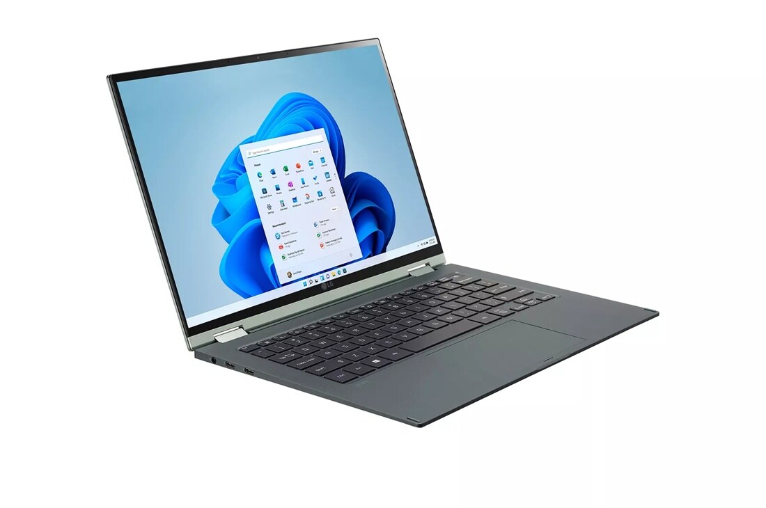 LG gram 14” 2in1 Lightweight Laptop, Intel® 12th Gen Core® i7 Evo™ Platform, Windows 11 Home, 16GB RAM, 1TB SSD, Green