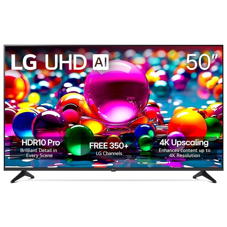 50 inch Class LG UHD AI UA77 4K Smart TV 2025 - 50UA7700PUB