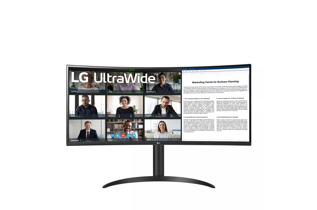 34" UltraWide™ Curved Monitor with WQHD HDR10 Display and USB Type-C™