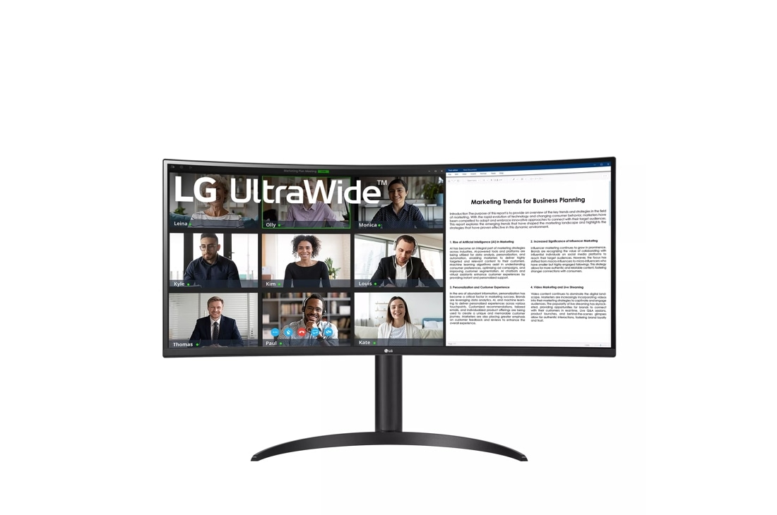 LG 34'' Curved UltraWide QHD HDR FreeSync Premium Monitor with 160Hz  Refresh Rate