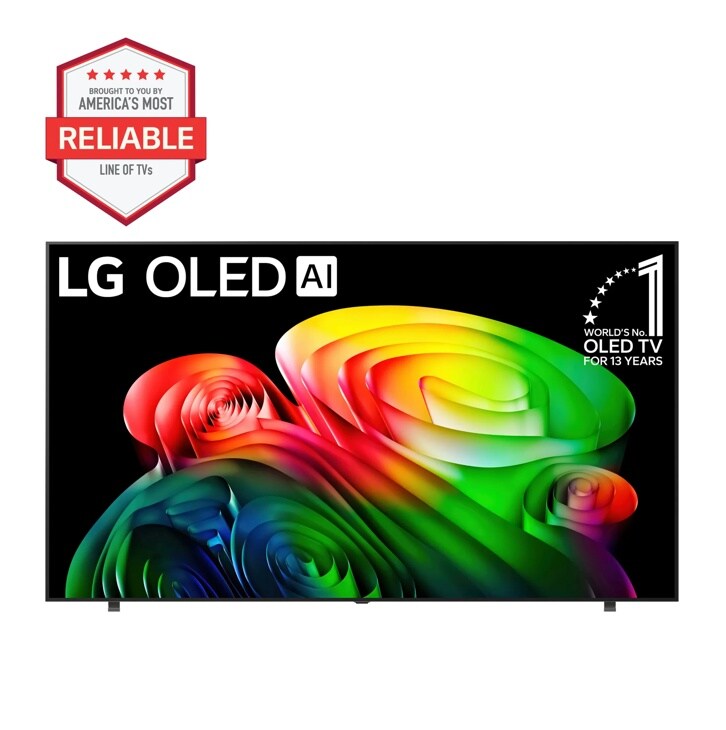 83-Inch LG OLED AI 4K OLED TV OLED83B6AUA Brought to You by Americas Most Reliable Line of TVs Worlds No. 1 OLED TV for 13 Years - Front View