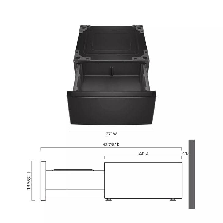 LG 27 in. Pedestal Storage Drawer 3