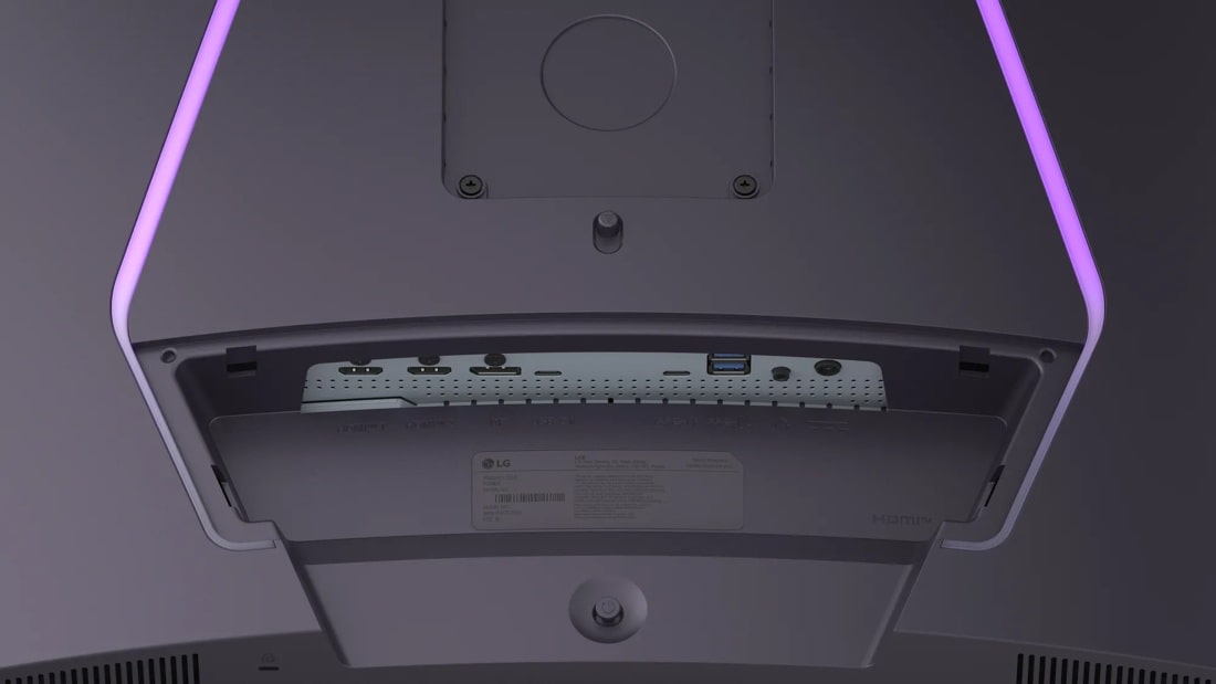 LG 37G800A-B 37 Monitor – Back with Ports