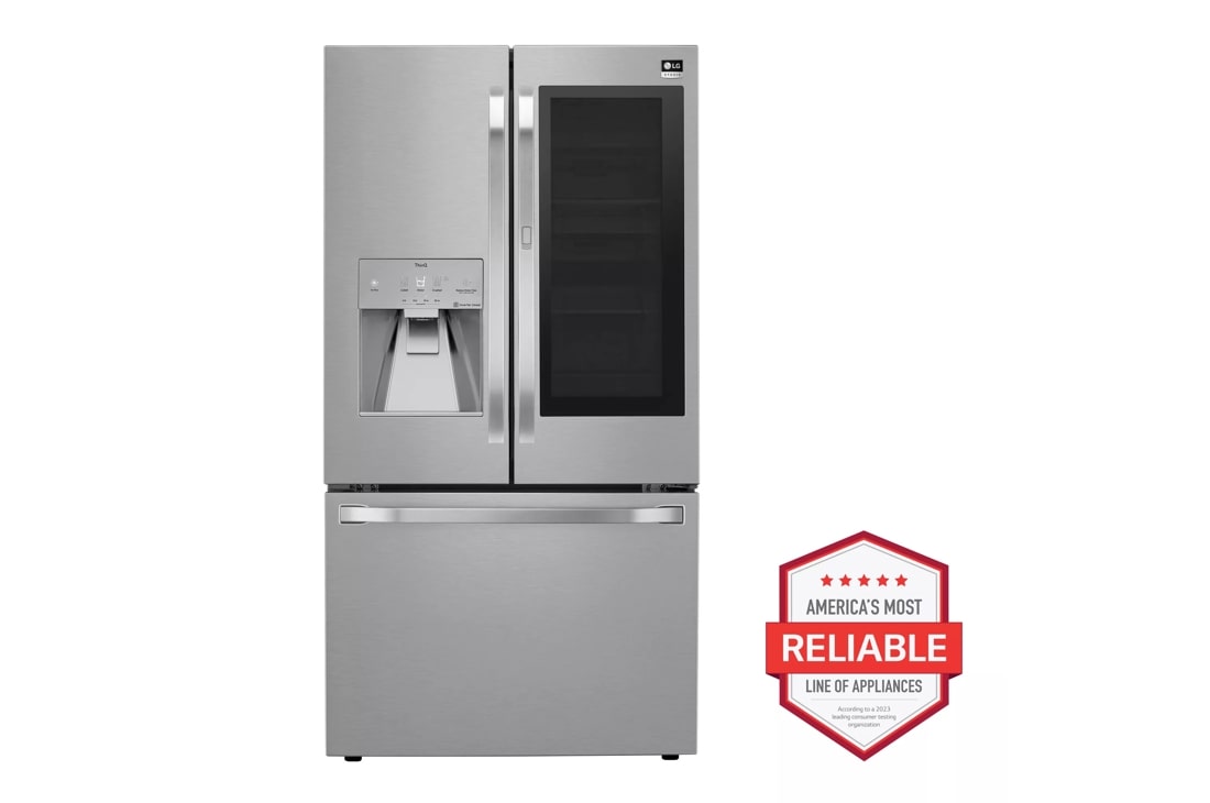 LG SRFVC2406S lg studio 24 cu. ft door-in-door counter-depth refrigerator front view