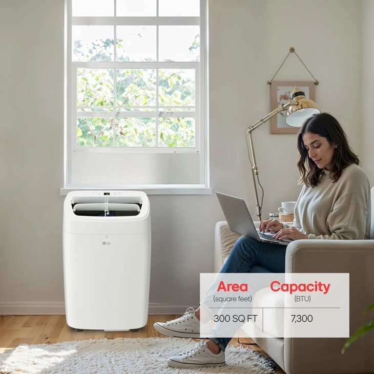 Area (square feet) capacity (BTU)
300 SQ FT 7,300
