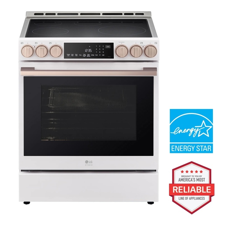 6.3 cu. ft. LG STUDIO Induction Slide-in Range - Stainless Steel LSIS6338NE