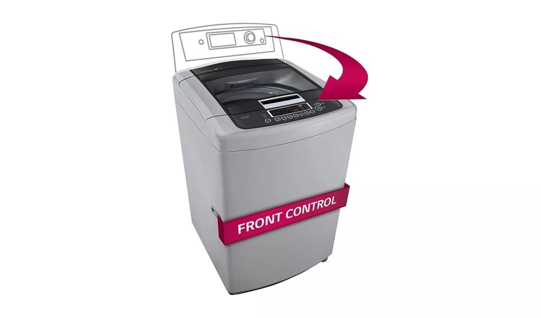 3.3 CU. FT. EXTRA LARGE CAPACITY TOP LOAD WASHER WITH SLEEK AND MODERN FRONT CONTROL DESIGN