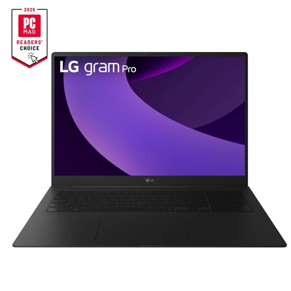 LG gram Pro 17 Inch, Thin and Lightweight Laptop, Windows 11 Home, Intel® Evo™ Edition - Intel® Core™ Ultra 9, 32GB RAM, 1TB SSD, RTX 5050, Black 17Z90TR-E.ADB8U3