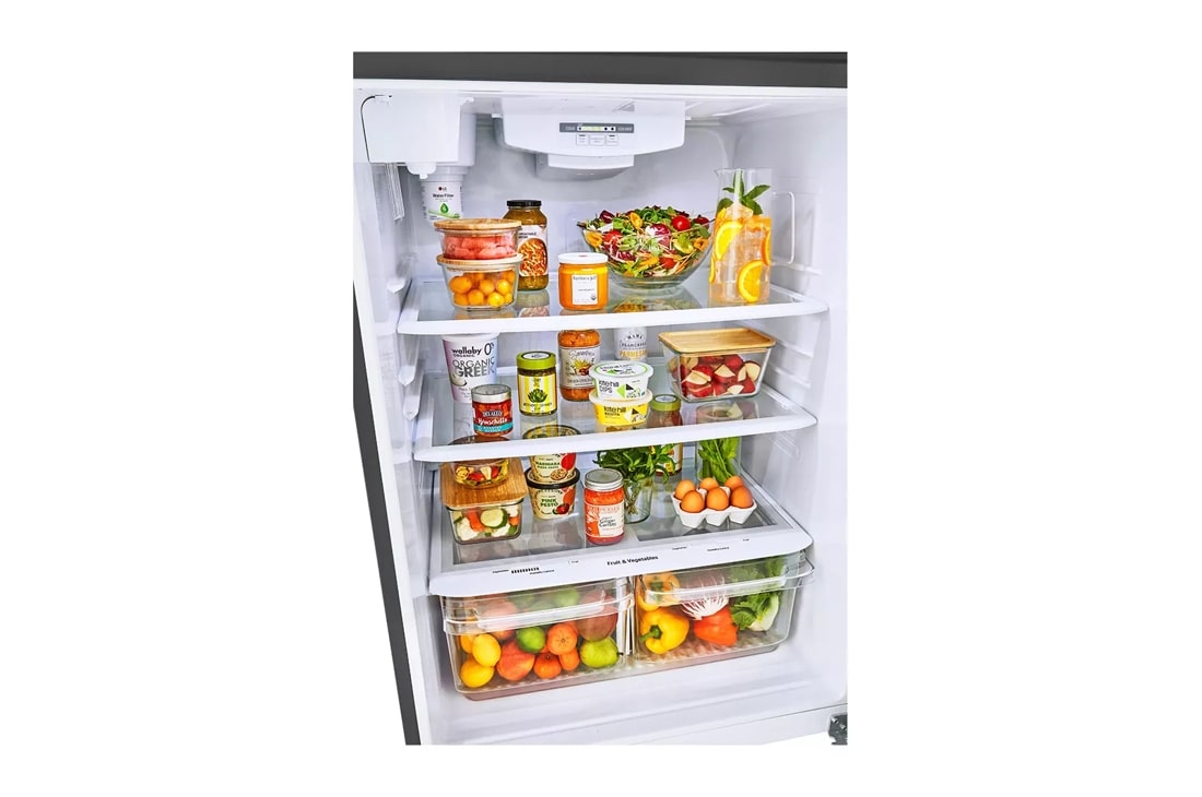 LG 33 in. W 24 cu. ft. Top Freezer Refrigerator w/ LED Lighteing and  Multi-Air Flow in Stainless Steel, ENERGY STAR LRTLS2403S - The Home Depot