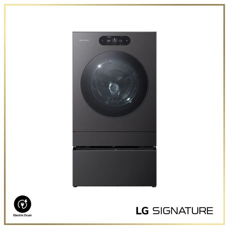 LG WM9998HBA SIGNATURE Washer with Electric Dryer - Front View