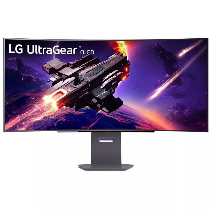 LG 45" UltraGear™ OLED 800R Curved Gaming Monitor WQHD with 240Hz Refresh Rate 0.03ms Response Time