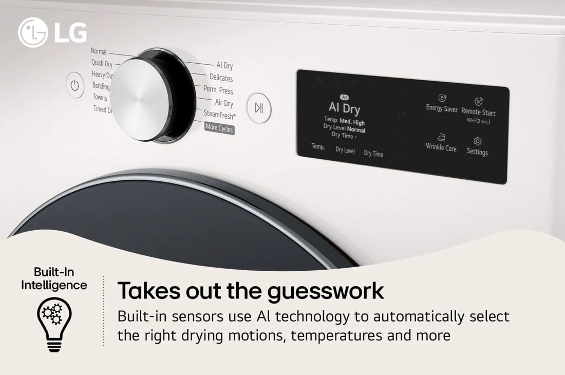 7.4 cu. ft. Ultra Large Capacity Smart Front Load Gas Dryer - Thumbnail 4