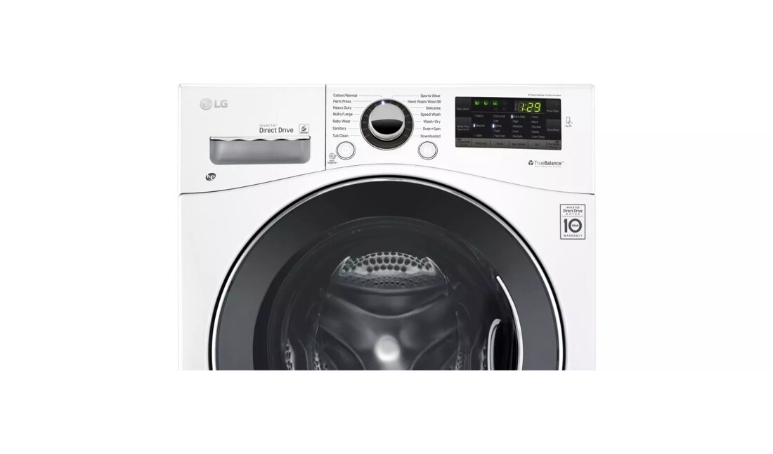 LG WM3488HW Compact All-In-One Washer Dryer Combo front view