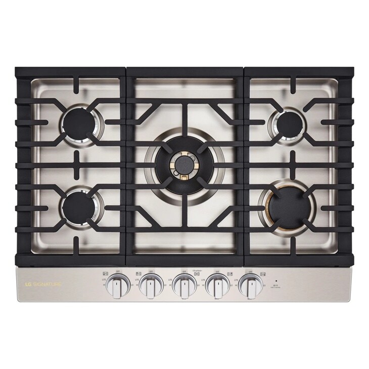 LG SIGNATURE 30-Inch UltraHeat™ Gas Cooktop - CBGU3039X | LG USA