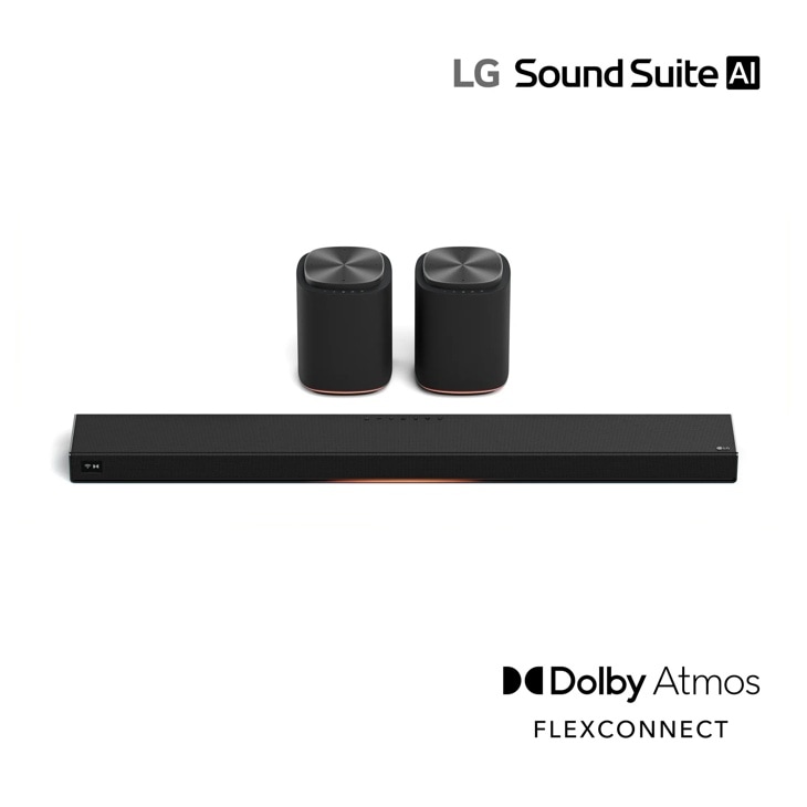 LG M7-P2_H7 Soundbar with wireless rear speakers and Dolby Atmos FLEXCONNECT Front View