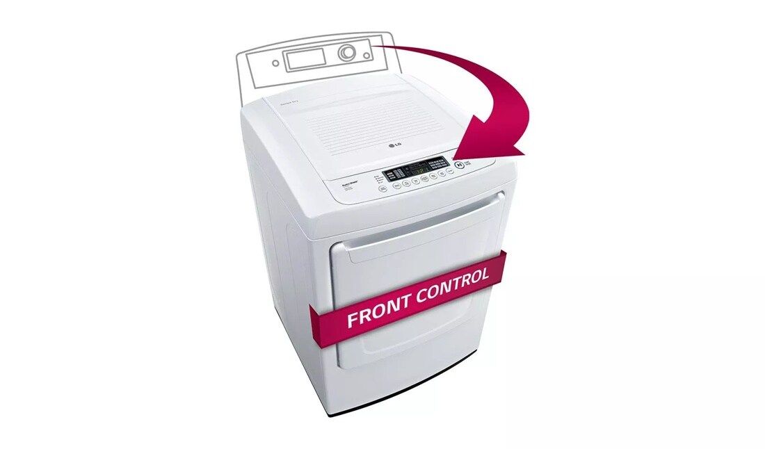 7.3 cu. ft. Ultra Large Capacity Top Load Dryer with Distinct and Modern Front Control Design (Gas)