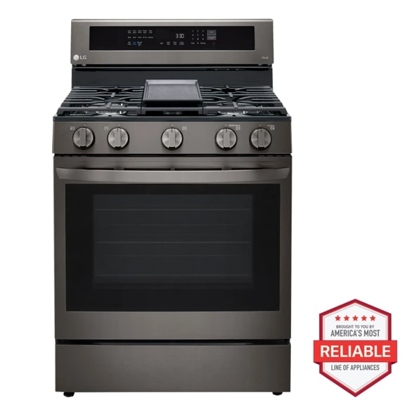 5.8 cu ft. Smart Wi-Fi Enabled True Convection InstaView® Gas Range with Air Fry