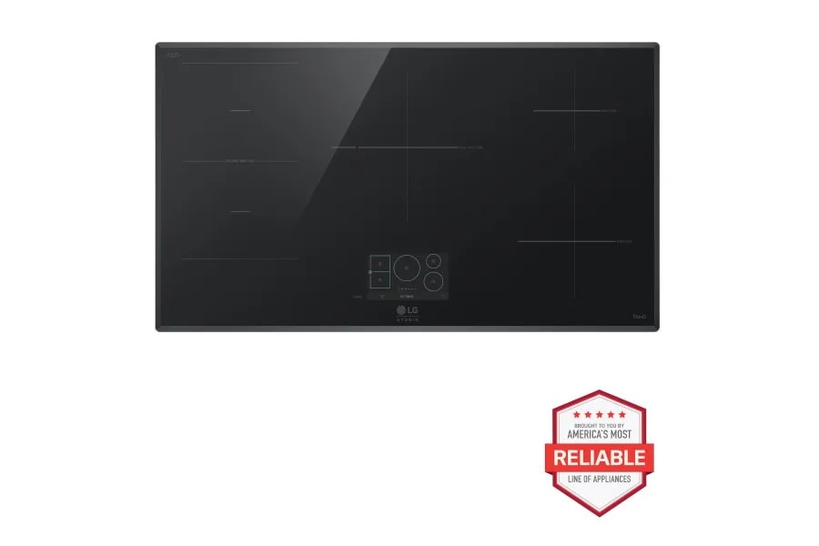 LG STUDIO 36 Inch Induction Cooktop with 5 Burners and Flexible Cooking Zone CBIS3618BE