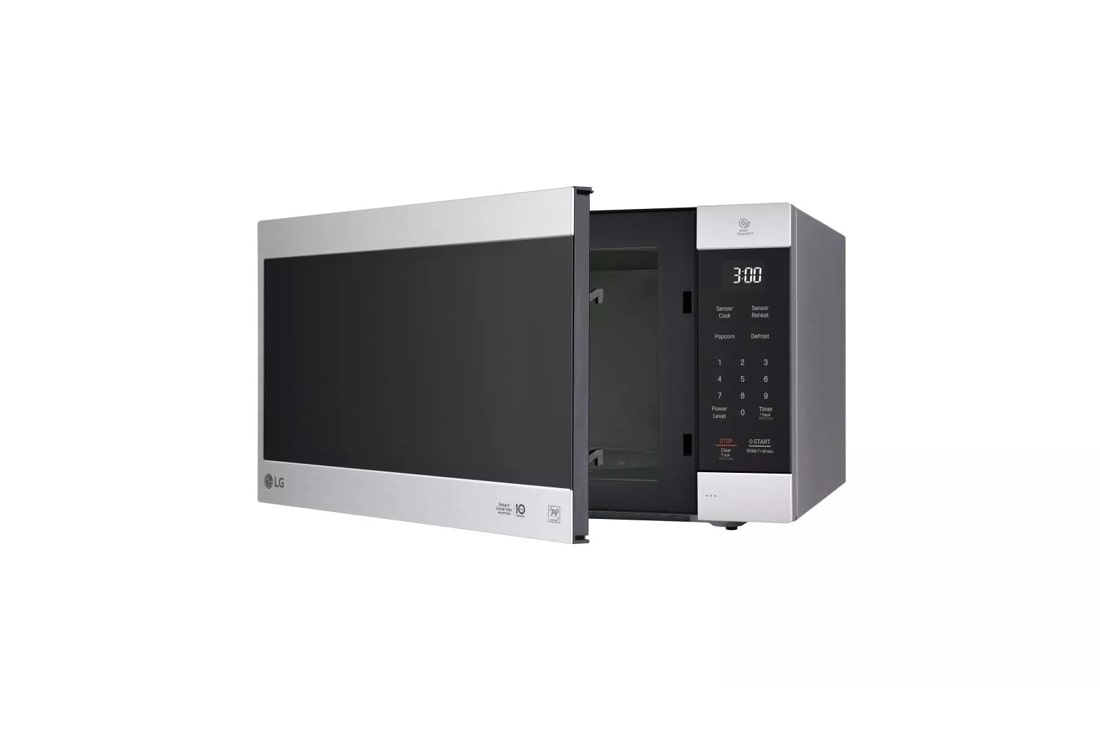 Micro-onde de comptoir NeoChefMC de LG en acier inoxydable noir de 2,0 pi³  avec technologies Smart Inverter et EasyClean® - LMC2075BD