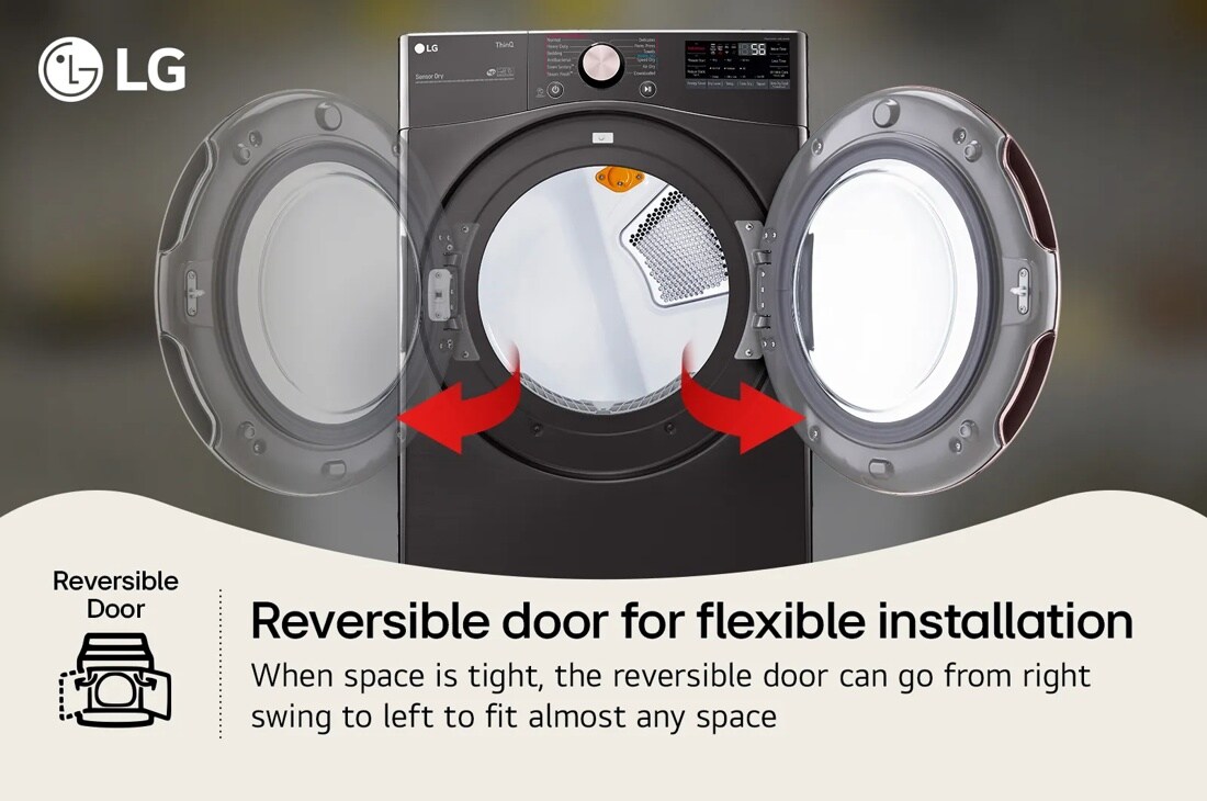 7.4 cu. ft. Front Load Gas Dryer - DLGX4001B | LG USA