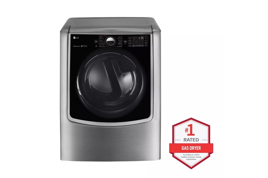 DLGX8901B by LG - 9.0 cu. ft. Mega Capacity Smart wi-fi Enabled Front Load  Gas Dryer with TurboSteam™ and Built-In Intelligence