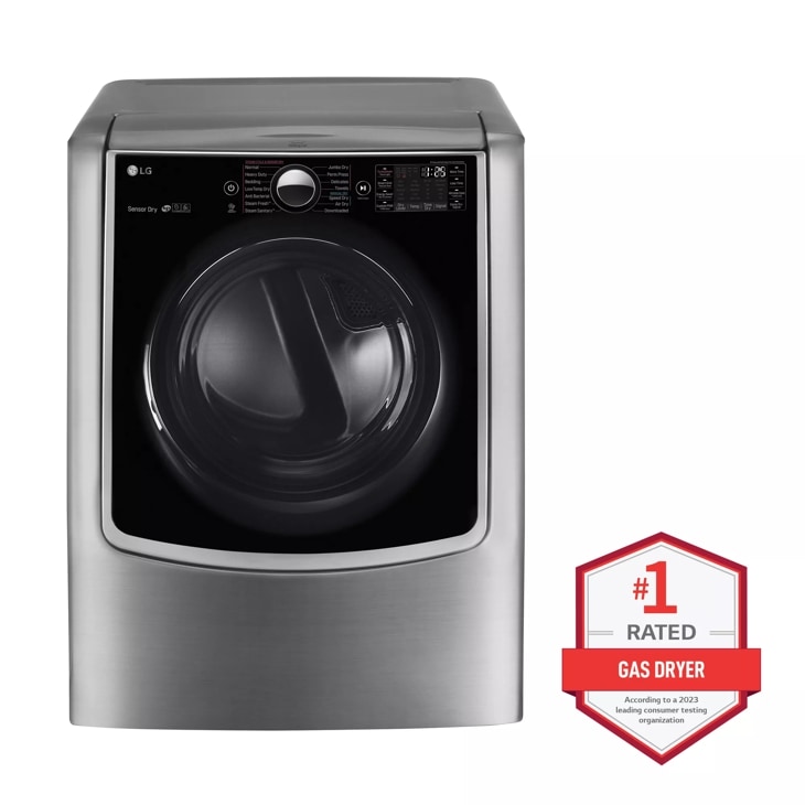 9.0 cu. ft. Large Gas Dryer DLGX9001V LG USA
