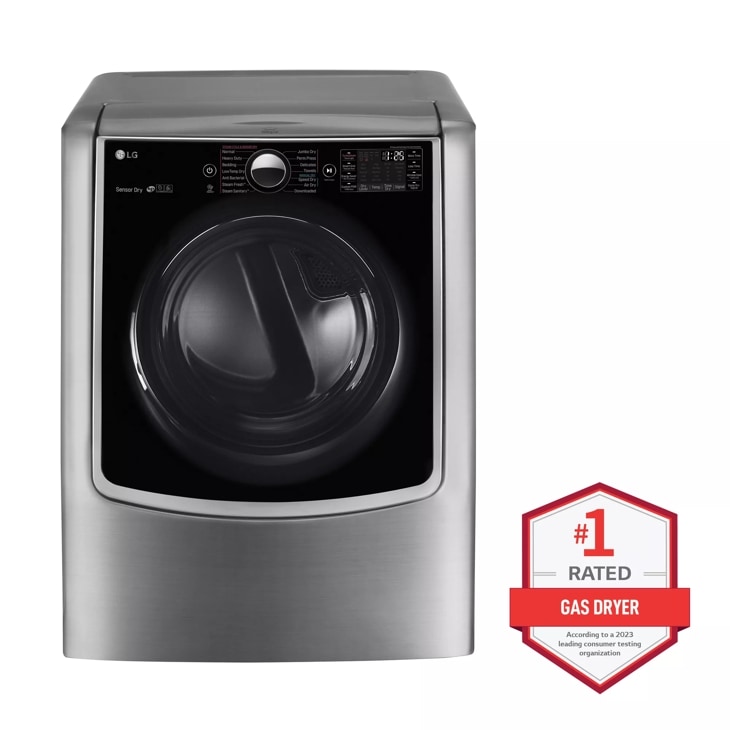 DLGX8901B by LG - 9.0 cu. ft. Mega Capacity Smart wi-fi Enabled Front Load  Gas Dryer with TurboSteam™ and Built-In Intelligence