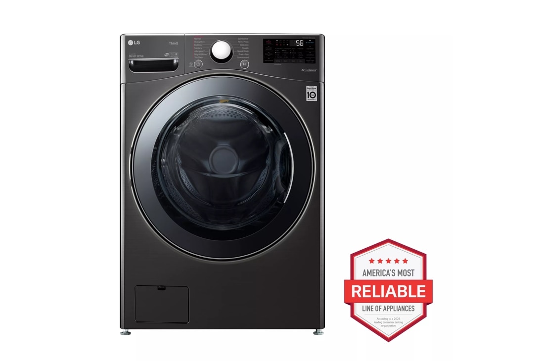 LG WM3998HBA 4.5 cu.ft. Smart Wi-Fi Enabled All-In-One Washer/Dryer with TurboWash® Technology