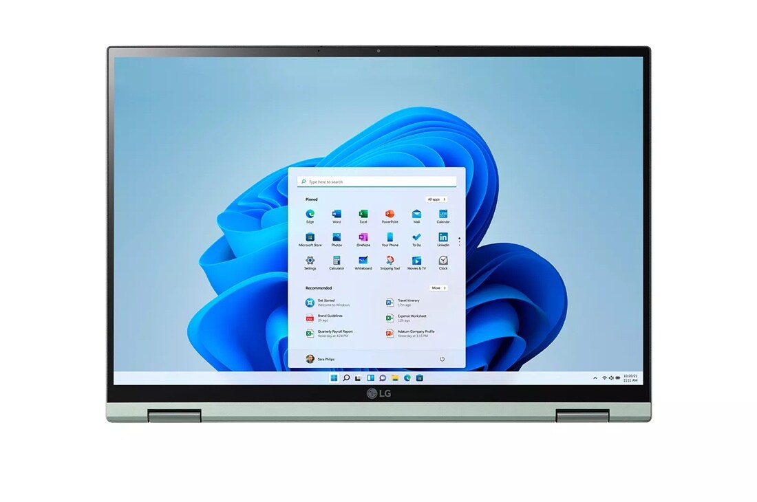 LG gram 14” 2in1 Lightweight Laptop, Intel® 12th Gen Core® i7 Evo™ Platform, Windows 11 Home, 16GB RAM, 1TB SSD, Green