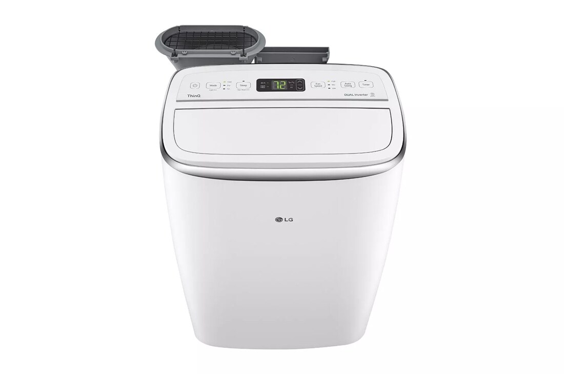 LG 10,000 BTU Dual Inverter Smart Wi-Fi Portable Air Conditioner - White