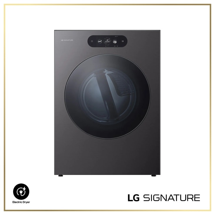 LG DLEX9900B SIGNATURE Electric Dryer - Front View