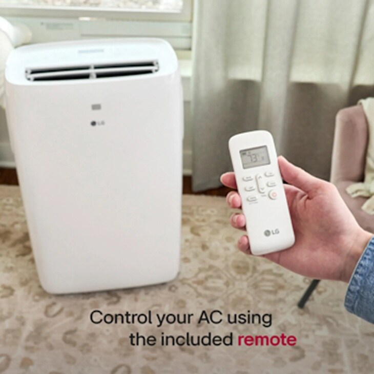 control your AC using the included remote
