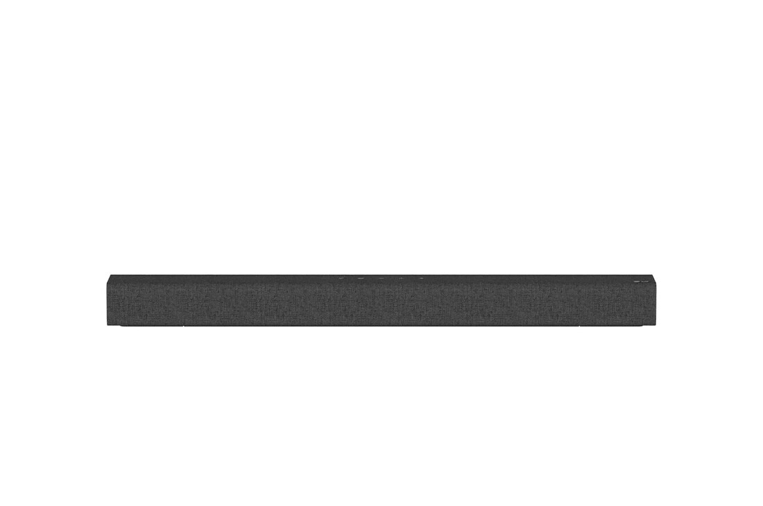 LG SP2 2.1 Soundbar with built in subwoofer  horizontal placement close up view