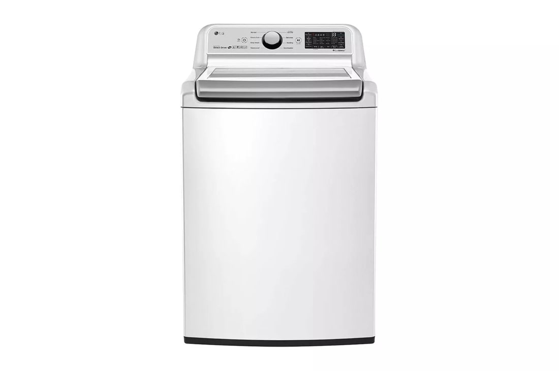 LG EasyLoad Smart Wi-Fi Enabled 7.3-cu ft Smart Gas Dryer (White) DLG7301WE