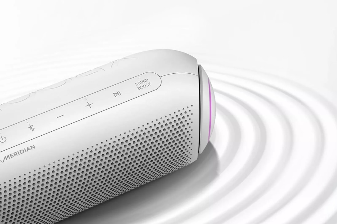 LG XBOOM Go PL5, Enceinte Bluetooth, Technologie Meridian, Double action  des basses, Sound Boost