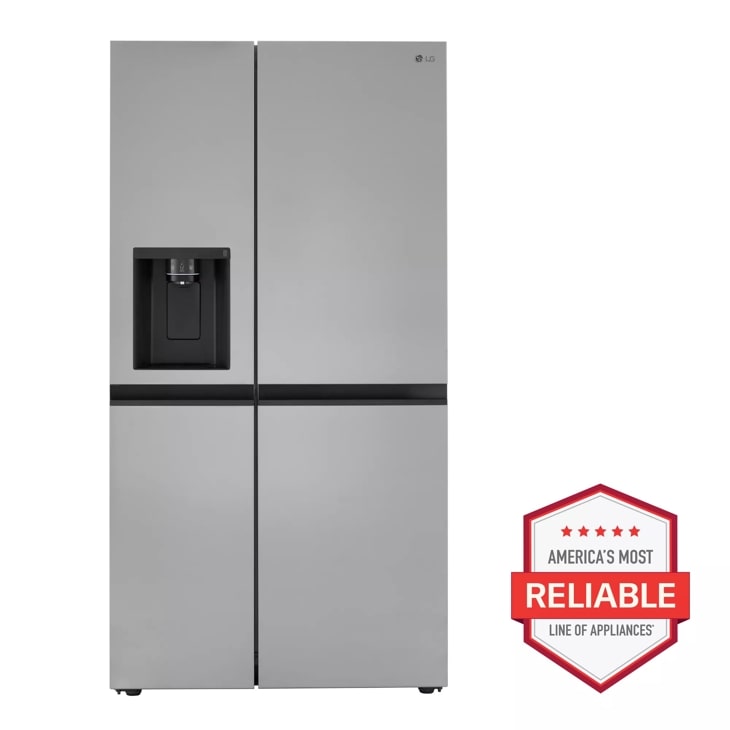 23 cu ft side store by side refrigerator