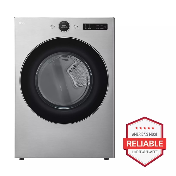 7.4 cu. ft. Ultra Large Capacity Smart Front Load Electric Energy Star Dryer with Sensor Dry & Steam Technology