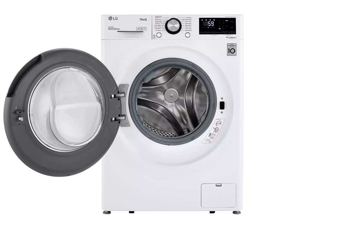 LG WM1455HWA 2.4 Cu ft Compact Front Load Washer with Built-In