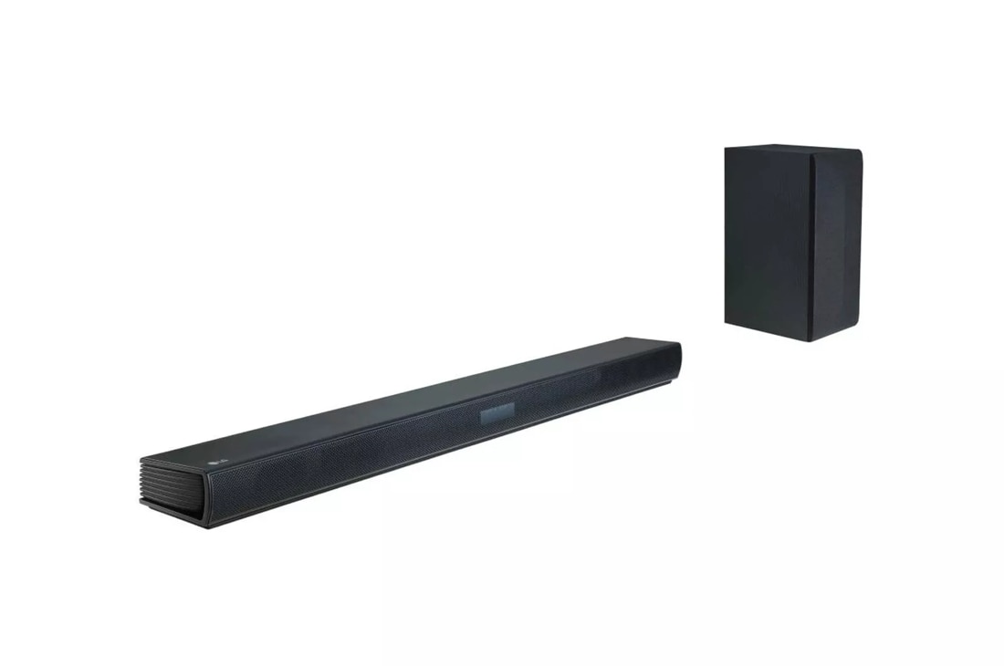 LG SLM3D: 2.1ch 300W with Subwoofer LG Wireless Bluetooth® USA Sound | Bar and Connectivity