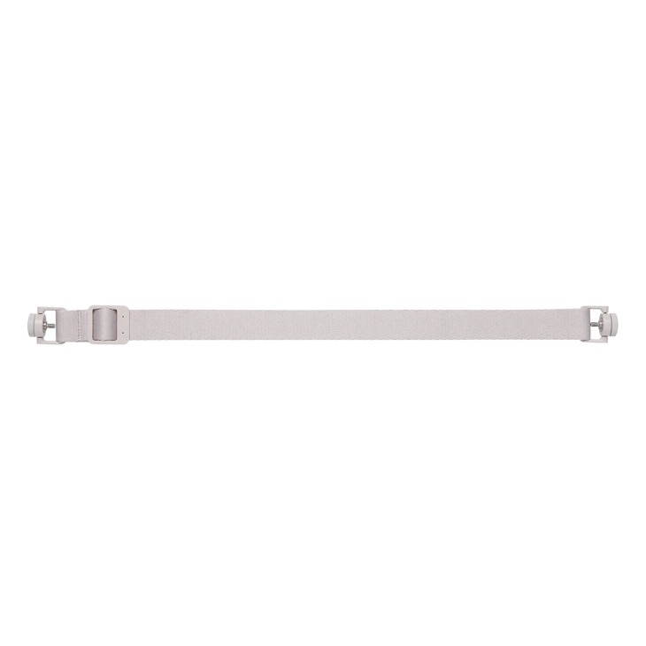 LG TV accessory white fabric strap with adjustable buckle and mounting clips