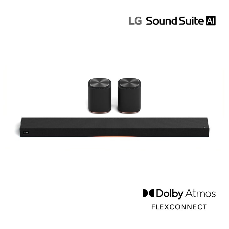 LG M5-P2_H7 Soundbar with wireless rear speakers and Dolby Atmos FLEXCONNECT Front View