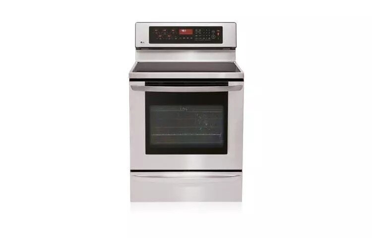 Freestanding Electric Range with Dual Convection System