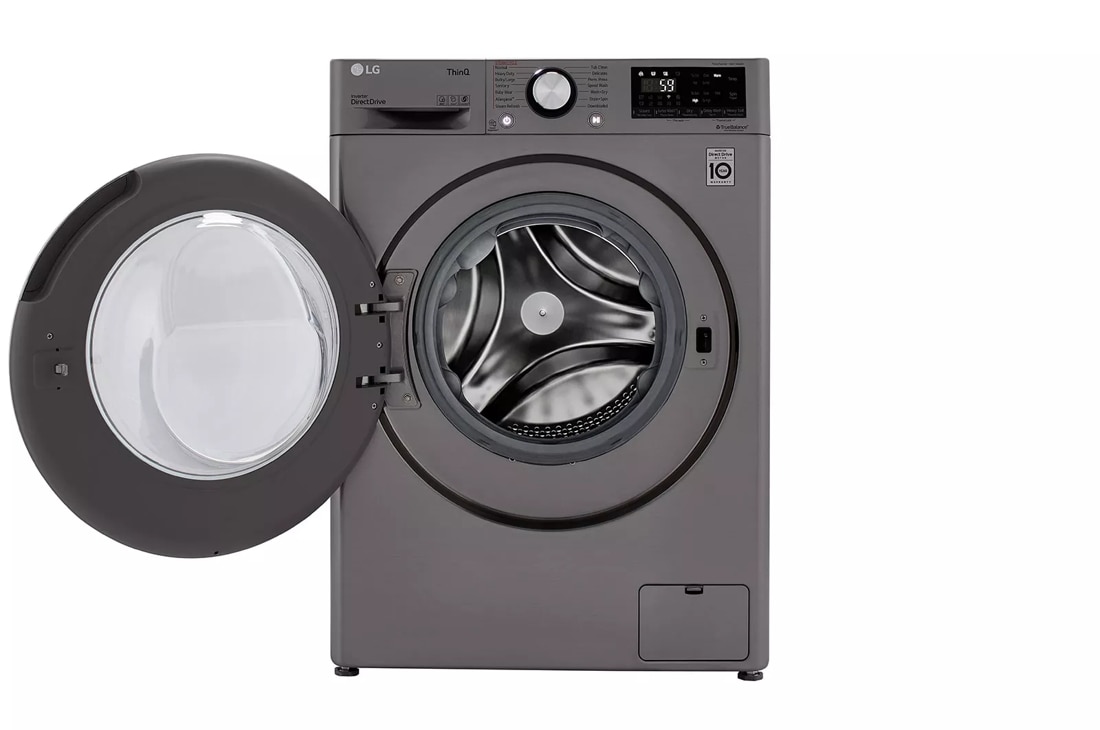 LG 4.5-cu ft Capacity Black Steel Ventless All-in-One Washer/Dryer