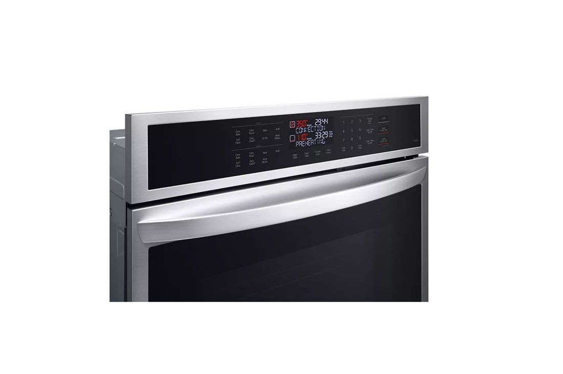 LG WDEP9423F 30 Inch Double Electric Smart Wall Oven with 9.4 cu. ft.  Convection Ovens, EasyClean® + Self Clean, Air Fry, ThinQ® Technology, and  SmoothTouch® Controls: PrintProof™ Stainless Steel