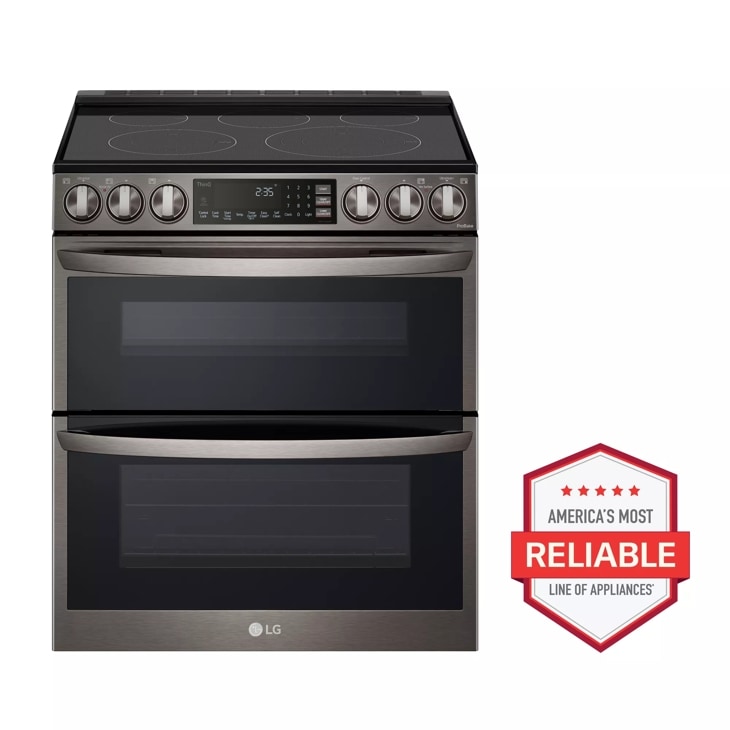 7.3 cu. ft. Smart InstaView® Electric Double Oven Slide-in Range with ProBake® Convection, Air Fry, and Air Sous Vide