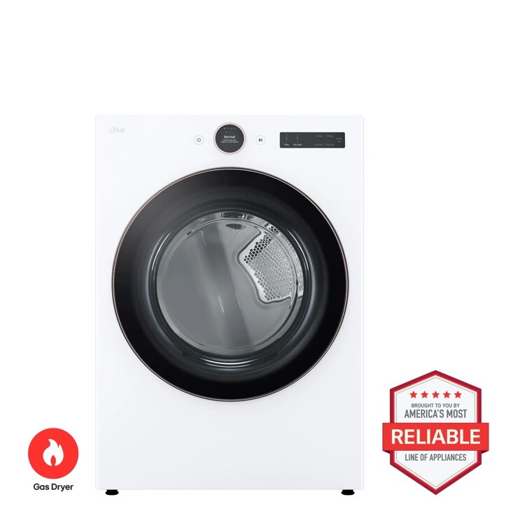 LG DLGX6501W Gas Dryer Brought to You by Americas Most Reliable Line of Appliances - Front View