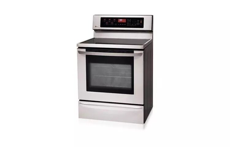 Freestanding Electric Range with Dual Convection System