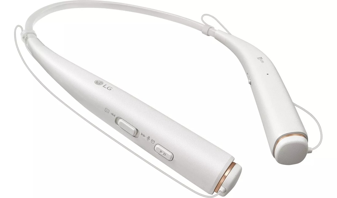 LG TONE PRO Bluetooth Wireless Headset White LG USA