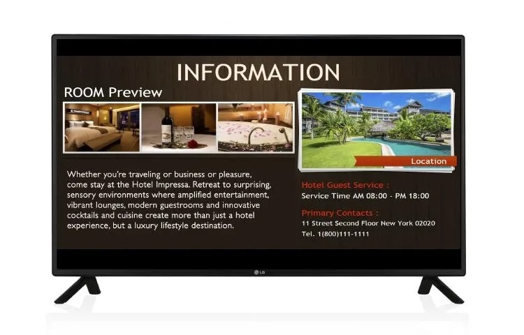 LG Commercial Display | LG 65LY540S | LG USA