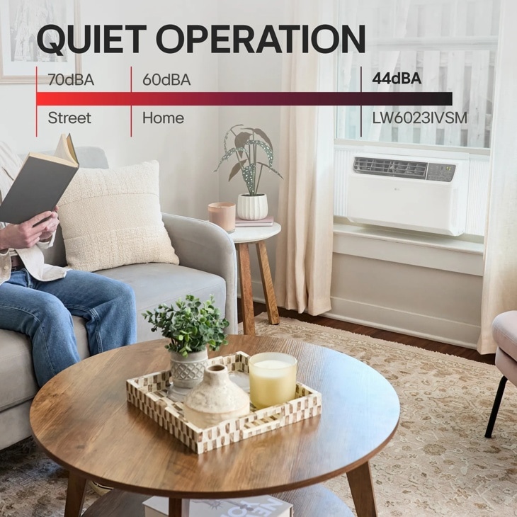 6,000 BTU DUAL Inverter Window AC LW6023IVSM LG USA
